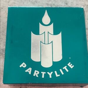 PartyLite Teal Candle Holder Box
